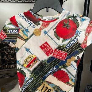 Miaou Colorful Tomato Graphic Tee